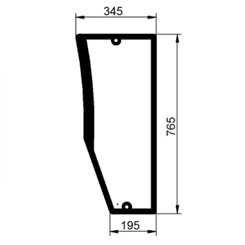 Переднее нижнее левое стекло трактор John Deere серия 5080G, 5090G, 5090GH. ER200621 2222207 фото