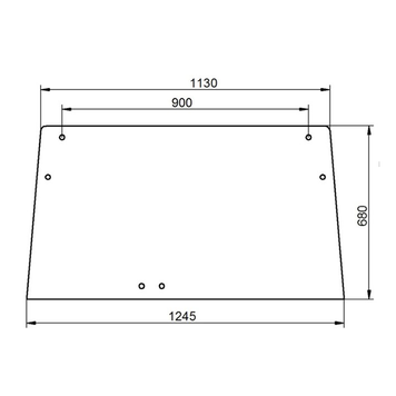 Скло заднє CASE 440 540 640 740 840 940 КабинаCombi 9615, Silent 40 1800 фото