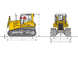 Стекло боковая передняя левая верхняя раздвижное бульдозера Liebherr PR724 LGP 10280353 фото 2