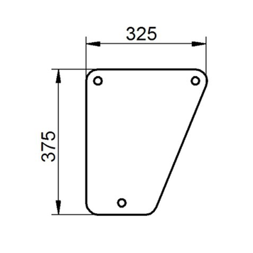 Переднє нижнє скло John Deere 940, 1040, 1140, 1550, 1640, 1750, 1850, 1950, 2040, 2040S, 2250, 2450, 2650, 2850 2221376 фото