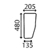 Скло заднє нижнє John Deere серія 6010, 6110, 6210, 6310, 6410, 6510, 6610, 6810, 6910 2224338 фото 1
