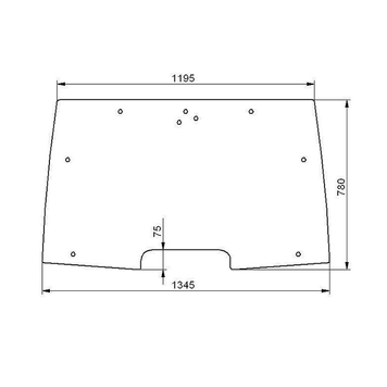Скло переднє відкривне McCormick CX 50 60 70 80 90 100 75 85 95 105 1297 фото