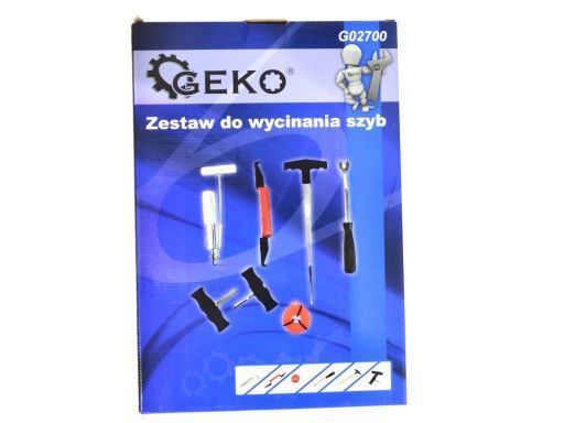 Набор для демонтажа (вырезания) автомобильных стекол 7 эл. GEKO G02700 7278218812 фото