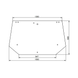 Стекло заднее трактор New Holland TL70A, TL80A, TL90A, TL100A 0012/1 фото 1