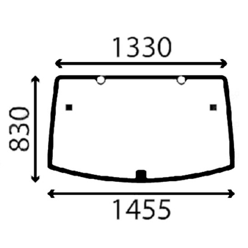 Заднее стекло трактор John Deere серия 6105R-6210R AL212195 2224045 фото