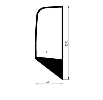 Стекло боковое правое погрузчика Komatsu WA65-5, WA70-5, WA80-5, WA90-5, WA65-6 3138 фото