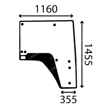 Двери правые стекло трактор John Deere 7720, 7820, 7920, R182009, R537496 2224746 фото