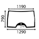 Переднее стекло трактор Claas Celtis RA RC RX 426 436 442 456 6005029093 1368 фото 1