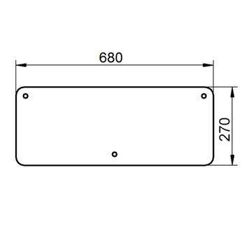 Скло трактор CASE 3223785R1 кабіна Comfort 2000 - заднє нижнє версія B 1423 фото