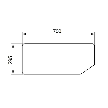 Стекло трактор New Holland T5030, T5040, T5050, T5060, T5070 заднее нижнее 1175 фото