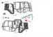 Скло заднє верхнє екскаватора навантажувача Komatsu WB93R-2, WB97R-2, WB97S-2 посилене скло 3300 фото 2