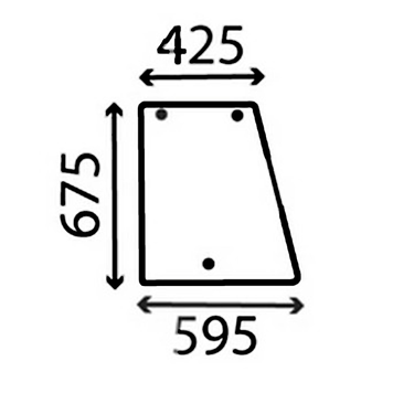 Скло бічне ліве CASE Maxxum 5120 5130 5140 5220 5230 5240 5250 1182 фото
