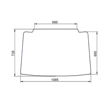 Скло переднє CASE JX Maxxima 1060C 1070C 1075C 1085C 1095C 1267 фото