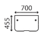 Стекло переднее нижнее экскаватора Komatsu PC78MR,&nbsp;PC78MR-6,&nbsp;PC128US-2,&nbsp;PC138 US-2 22B-54-15811 фото 1