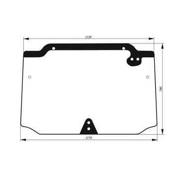 Скло заднє CASE Quantum 65C 65V 75C 75N 75V 85C 85N 85V 95C 95V 1145 фото