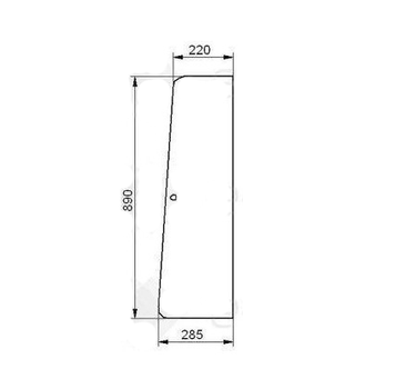 Скло CASE 4240 495XL 585XL 595XL 685XL 695XL 785XL 795XL 885XL 895XL 985XL 995XL - двері коричневе 0004/1 фото