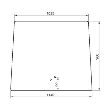 Переднє скло трактор John Deere 5080R, 5080RN, 5090R, 5090RN, 5100R, 5100RN 2223387 фото