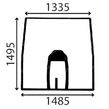 Переднее стекло John Deere 8130, 8230, 8230T, 8330, 8330T, 8430, 8430T, 8530 2222919 фото
