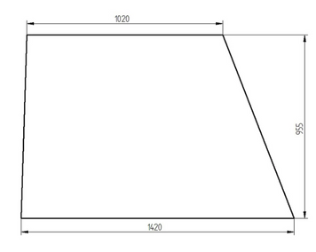 Скло бічне праве навантажувач JCB 520-2 / 4, 520-M2, 525-B2/B4, 530-B4, 540-B4 82720112 фото