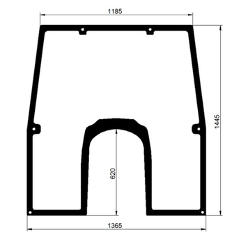Стекло переднее John Deere 7220, 7320, 7420, 7520, L155222, L166875, L211446 2221220 фото