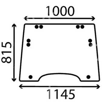 Скло переднє трактор Case JXU 75, JXU 85, JXU 95, JXU 105, JXU 115 5106 фото