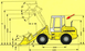 Скло заднє навантажувачі Liebherr L506, L507, L508, L509, L510, L514, L522 9069212 фото 2