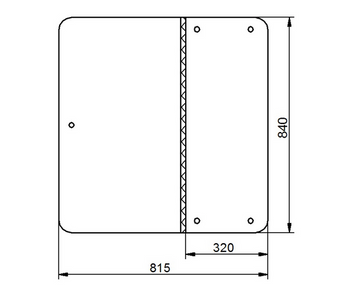 Скло заднє JCB 525-58 serie 00561000-00580000 2222447 фото