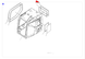 Скло заднє екскаватора Komatsu PC138US-8, PC228US-8, PC138US-10 22B-54-28271 фото 2