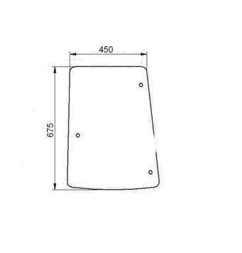 Стекло CASE Farmall C 55 65 75 85 95 105 угловое левое открывающееся 1590 фото