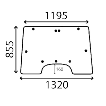 Лобове скло John Deere 2250, 2250F CE16402 (відкривне) CE16402  фото