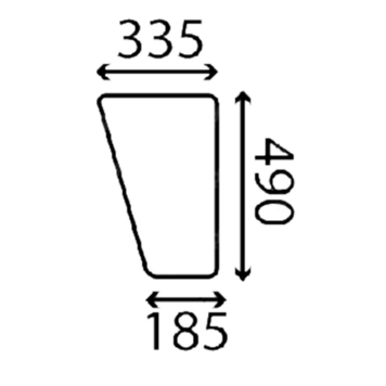 Скло переднє нижнє John Deere 2250, 2250F CE16445 CE16445 фото