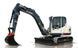 Скло заднє екскаватор Terex TC85, TC125 (TIER 4) 5040000151 фото 2