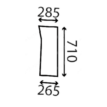 Переднє нижнє скло John Deere серія 5210, 5310, 5410, 5510, R137116 R137116 фото
