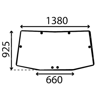 Заднее стекло John Deere 8120, 8120T, 8220, 8220T, 8320, 8320T, 8420, 8420T, 8520, 8520T 1120 фото