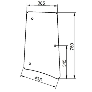 Стекло боковое правое John Deere 6010, 6110, 6210, 6310, 6410, 6510, 6610, 6810, 6910 2046 фото
