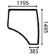 Скло праві двері John Deere 9410R, 9460R, 9460RT, 9510R, 9510RT, 9560R, 9560RT R537535 фото 1