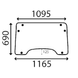 Стекло переднее открывающее John Deere 3100, 3200, 3200X, 3300, 3300X, 3400, 3400X 2709199 фото 1
