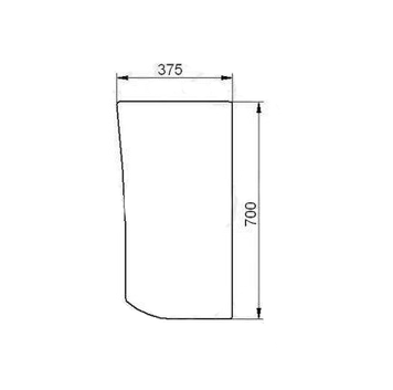 Стекло CASE Farmall U 95 105 115, U 95 PRO 105 PRO 115 PRO переднее нижнее левое при фиксированном стекле 1594 фото