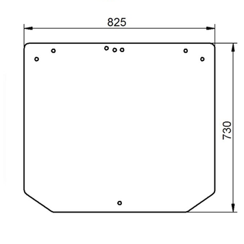 Заднее стекло трактор John Deere серия 5080G, 5090G, 5090GH. ER372424 4590 фото