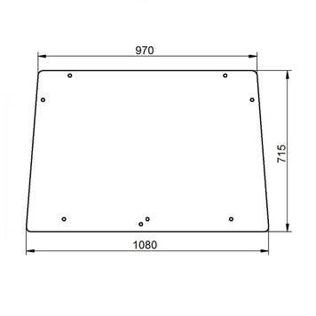 Стекло переднее трактор John Deere серия 5080G, 5090G, 5090GH. ER201023 2222205 фото